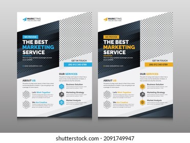 Creative Unique Customize and Editable Corporate Business Booklet Flyer Leaflet Template Vector Design Layout for Office, Company, Marketing, and Multipurpose Use