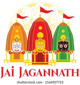 Diseño creativo y único del señor Sri Jagannatha en un estilo muy atractivo sri Balbhadra y sri Subhadra devi ji.