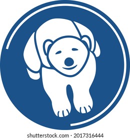 The creative and unique design of the white polar baby bear.