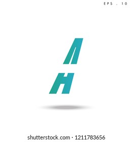 Creative unique elegant geometric, minimal fashion brand ,gradient  color, A  initial based letter icon logo.