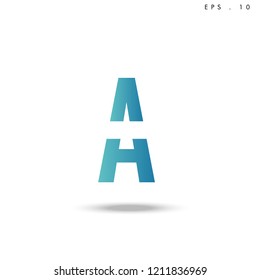 Creative unique elegant geometric, minimal fashion brand ,gradient  color, A  initial based letter icon logo.