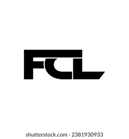 creative and unique FCL letter logo for business company