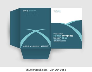 Creative and unique file folder design template for your business, company, office and others.