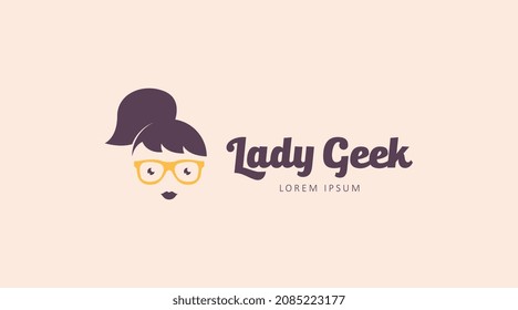 Concepto de logotipo geek creativo y único. Plantilla de logotipo de Geek People
