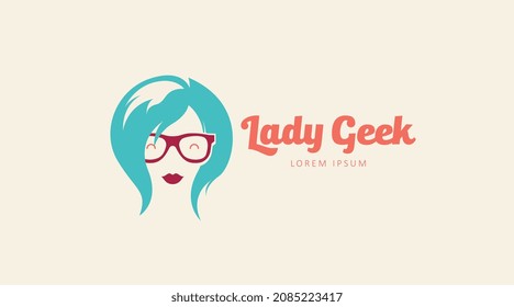 Creative and Unique Geek Logo Concept. Geek People Logo Template