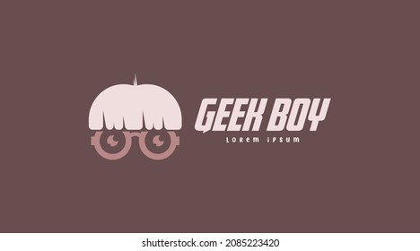Creative and Unique Geek Logo Concept. Geek People Logo Template