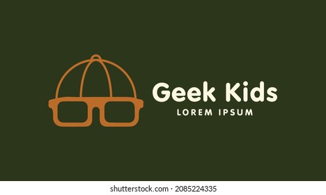 Creative and Unique Geek Logo Concept. Geek People Logo Template