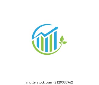 Creative Unique Green Financial Logo Design Stock Vector (Royalty Free ...