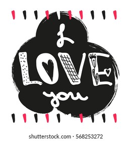 Creative unique hand drawn poster with modern calligraphy and lettering. Quote for printing and printing on t-shirts. Vector