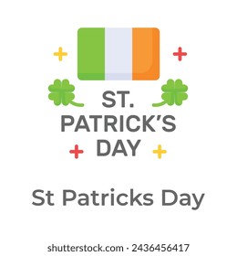 Creative and unique icon of st patrick day in modern design style