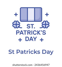 Creative and unique icon of st patrick day in modern design style