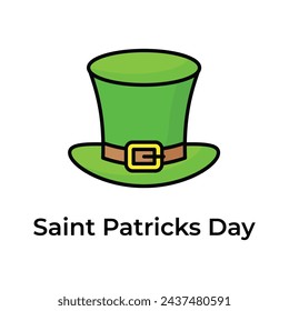 Kreative und einzigartige Ikone des St. Patrick Day im modernen Design-Stil