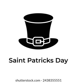 Creative and unique icon of st patrick day in modern design style