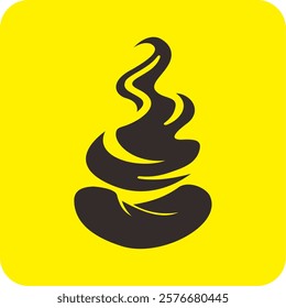 creative and unique idea for logo or icon fresh food with smoke an sausage as icon