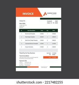 Creative And Unique Invoice Design