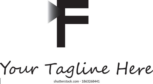 Creative unique letter F. best logo