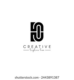 Creative unique letter HC CH initial based stylish artistic logo design.
