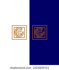 Creative unique Logo FC,CF icon vector template design