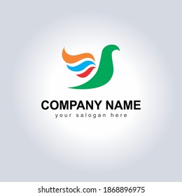 Creative Unique Logo Icon Design Vector Illustration for your Business Identity. Amazing Symbol of Brand logo with slogan. Beautiful Idea for Logo Icon. Company monogram for your Factory symbol.