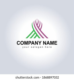 Ilustración de vectores de diseño con logotipo único creativo para su identidad empresarial. Increíble símbolo del logo de la marca con eslogan. Hermosa idea para el icono del logotipo. Monograma de la empresa para su símbolo de fábrica.