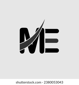creative and unique ME letter logo for business company