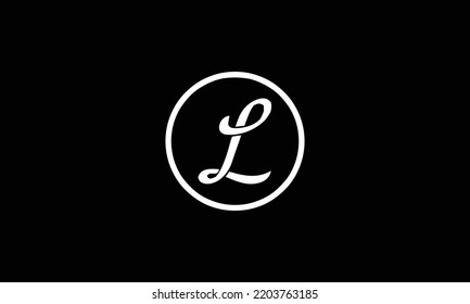 Logo de la letra inicial de L único y creativo