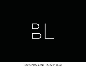 Creative unique modern BL logo design