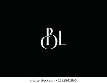 Creative unique modern BL logo design