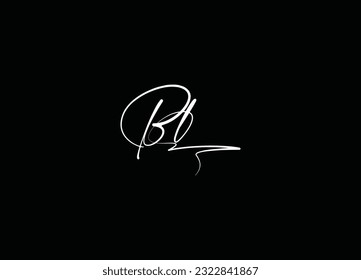 Creative unique modern BL logo design