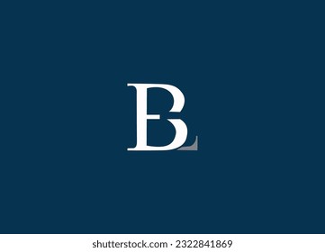 Creative unique modern BL logo design