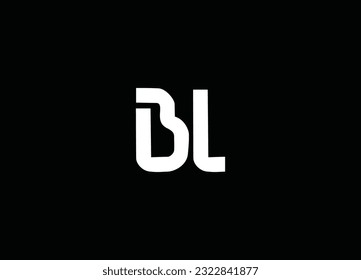 Creative unique modern BL logo design