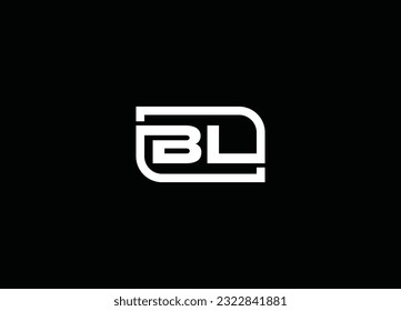 Creative unique modern BL logo design