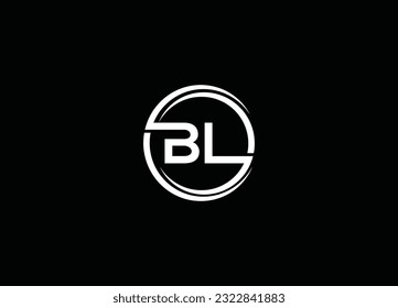 Creative unique modern BL logo design