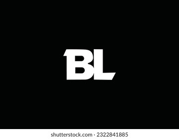 Creative unique modern BL logo design