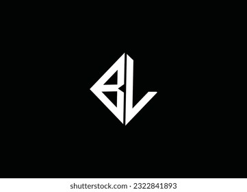 Creative unique modern BL logo design