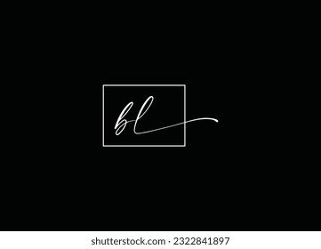 Creative unique modern BL logo design