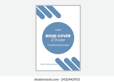 creative unique modern book cover vector template design idea.