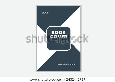 creative unique modern book cover vector template design idea.
