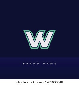 Creative unique modern connected stylish W initial based letter icon logo.