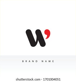 Creative unique modern connected stylish W initial based letter icon logo.