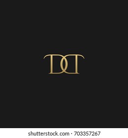 Creative unique modern elegant connected fashion brands black and gold color DD D initial based letter icon logo.