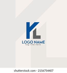 Diseño De Logotipo De Letra K Y L Moderna Y Creativa.