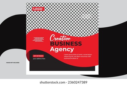 creative unique modern professional white black social media design