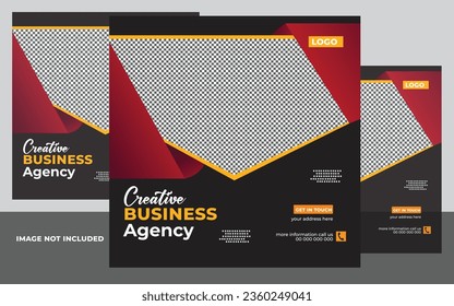diseño creativo y moderno de medios sociales en blanco y blanco