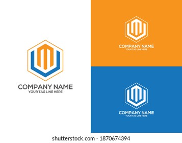 Creative Unique and Modern UM logo template