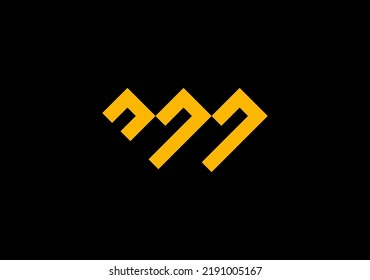 creative and unique monogram letter W