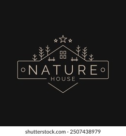 
Creative and unique nature home Logo design template