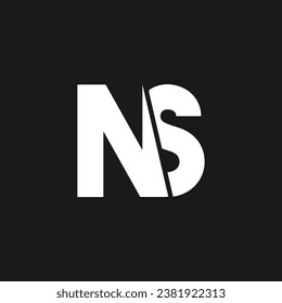 creative and unique NS letter logo for business company