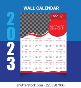 Creative unique office Wall Calendar Template Design