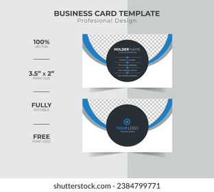 Creative unique, Professional, Luxury, Modern and simple corporate business visiting card design template ideas for personal identity stock illustration